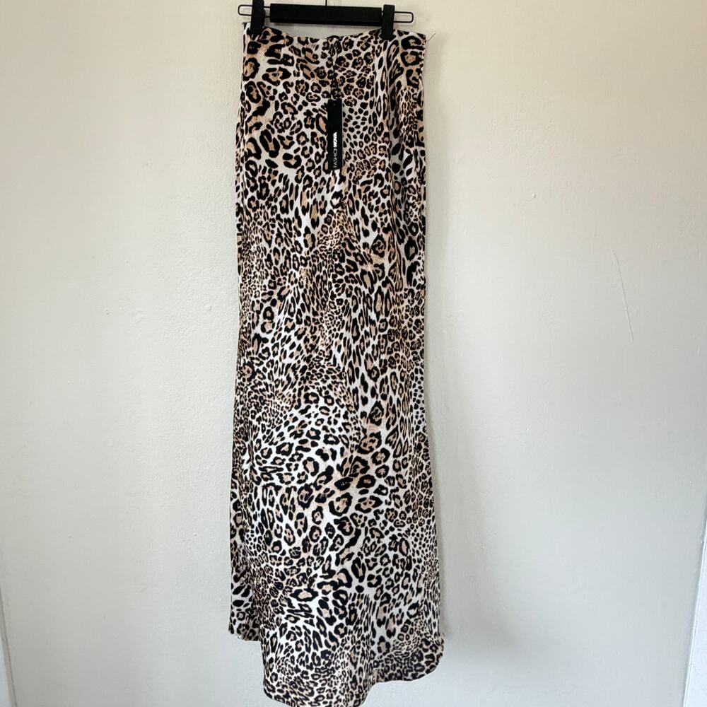 NWT Fashion Nova Leopard maxi skirt